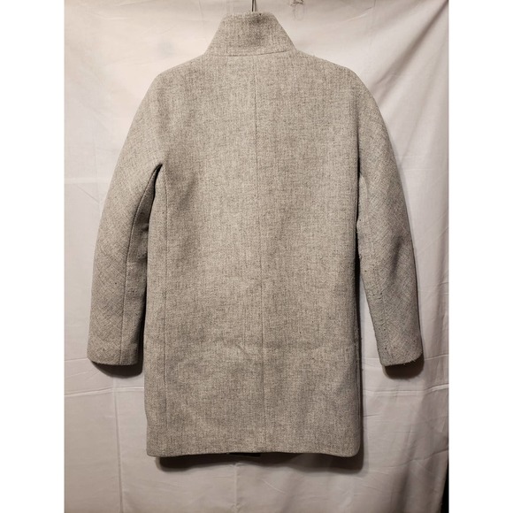 J.Crew size 0 wool cocoon pea coat stadium cloth by Nelson gori - Picture 6 of 8